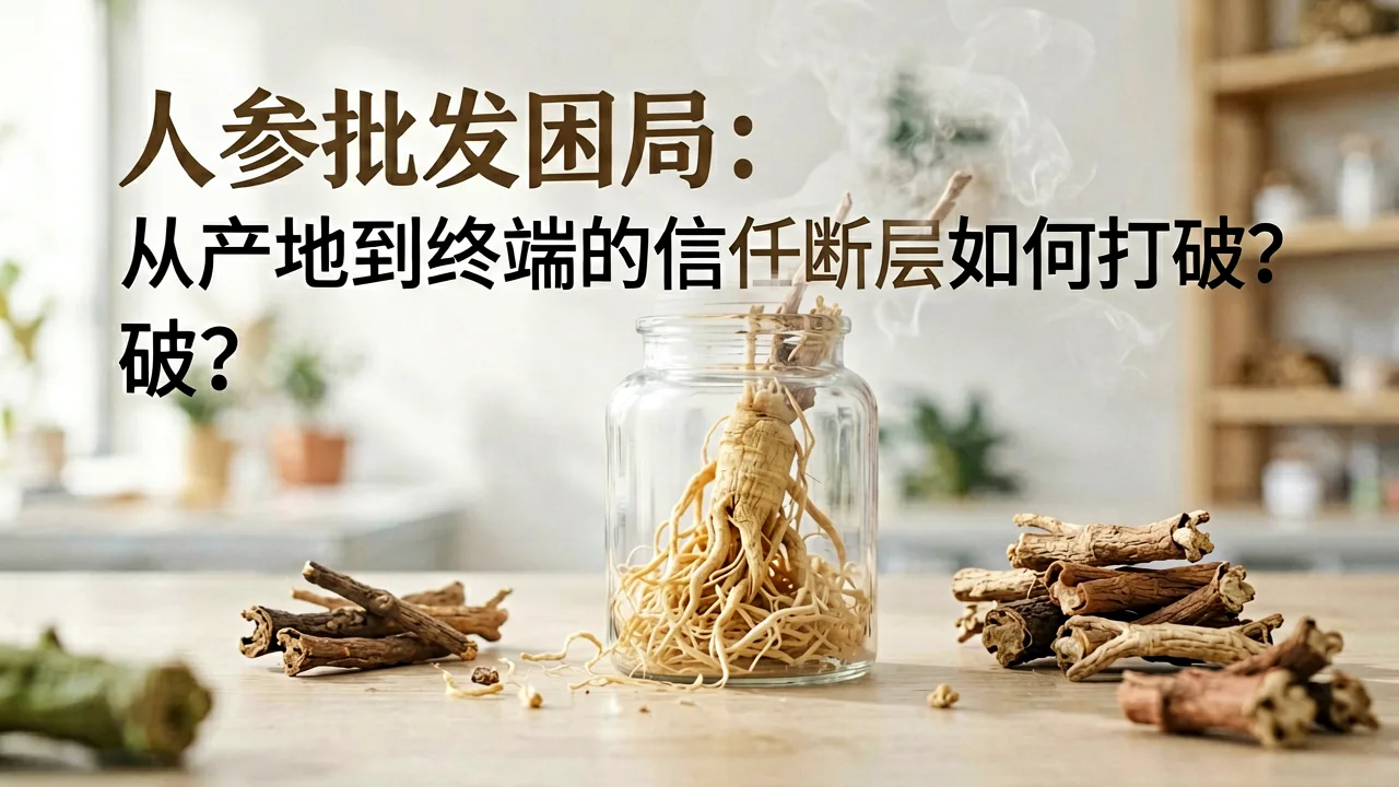 人参批发困局：从产地到终端的信任断层如何打破？