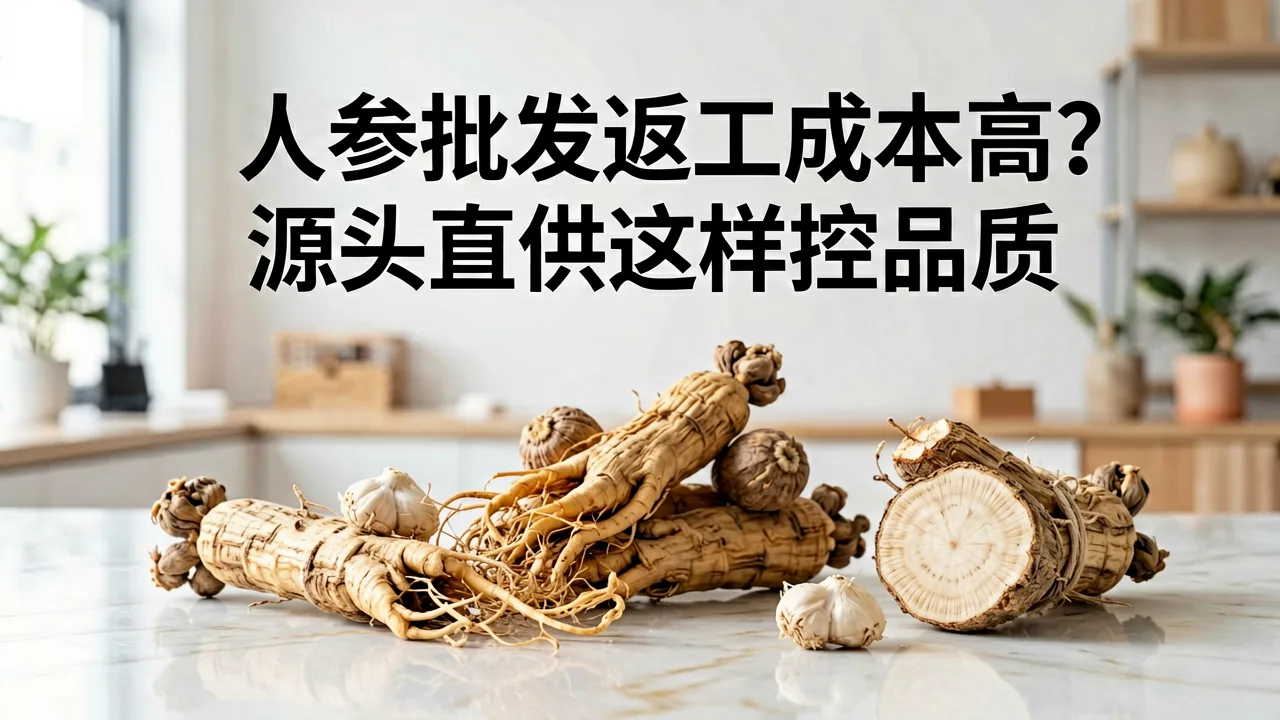 人参批发返工成本高？源头直供这样控品质